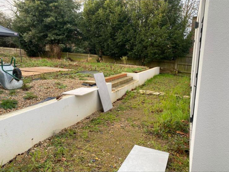 Garden Being Landscaped