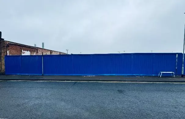 Construction Site New Hoarding Setup
