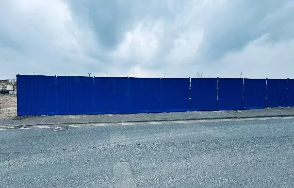 Construction Site New Hoarding Setup