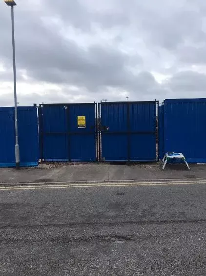 New Construction Site Setup Security Gates